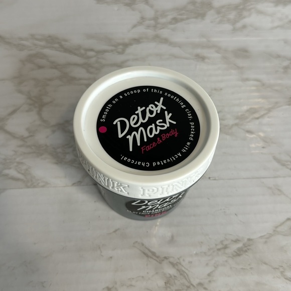 Victoria Secret PINK - CHARCOAL DETOX MASK Black Clay Face & Body Mask 6.5Oz - Picture 2 of 7